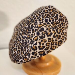 Handmade Cotton Leopard Print Cap